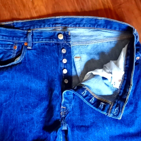 Classic Levi's 501 buttonfly blue jean denim size 40x34 - Picture 10 of 12